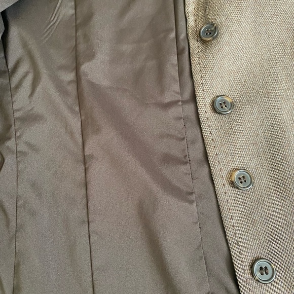 Lane Bryant Brown Tweed  Blazer with Button Detail - Picture 8 of 15